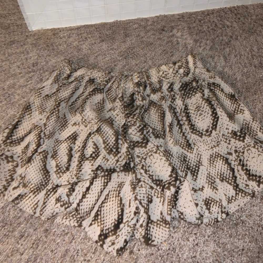 snake skin shorts